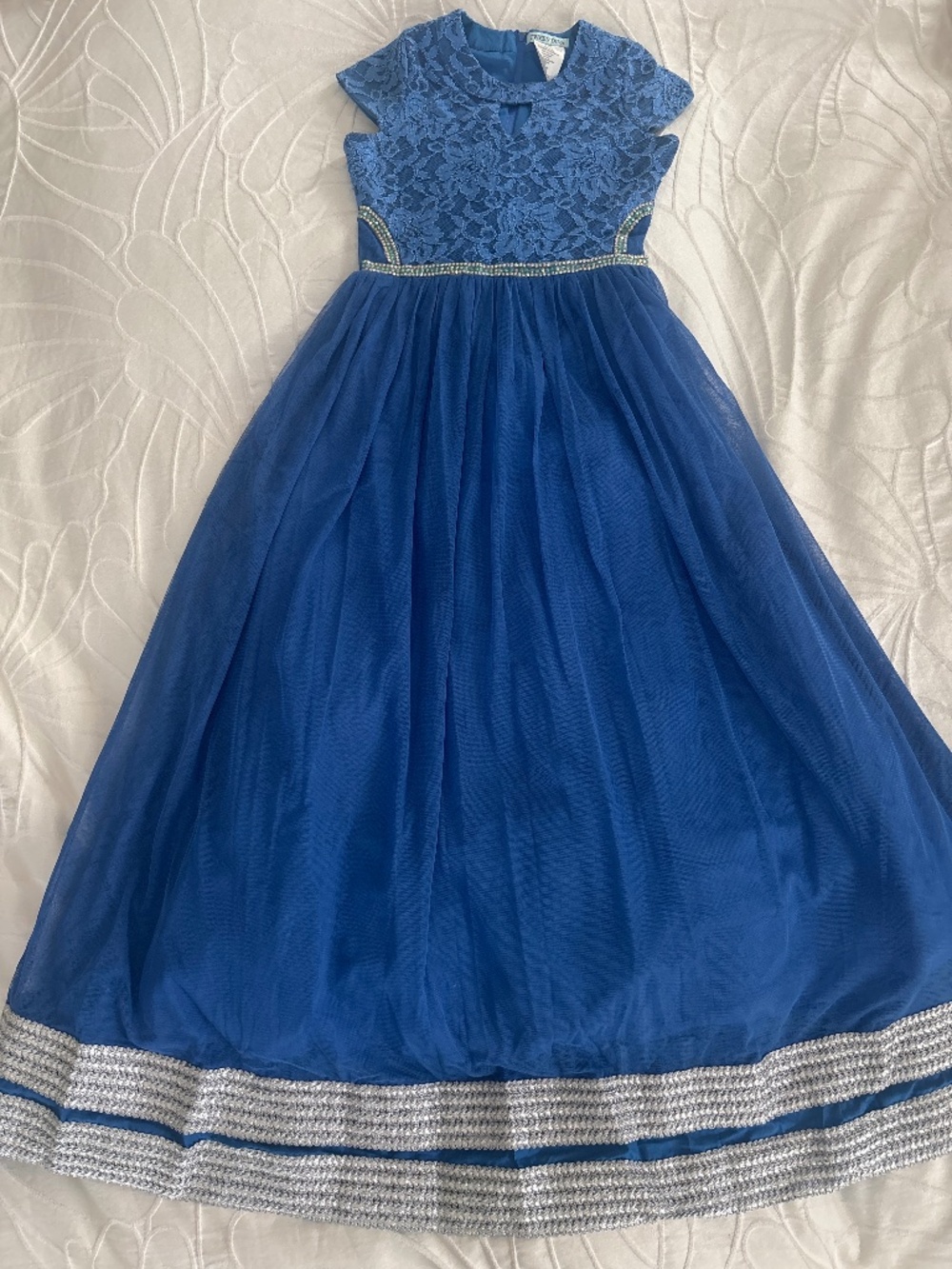 Blue Floor Length Gown